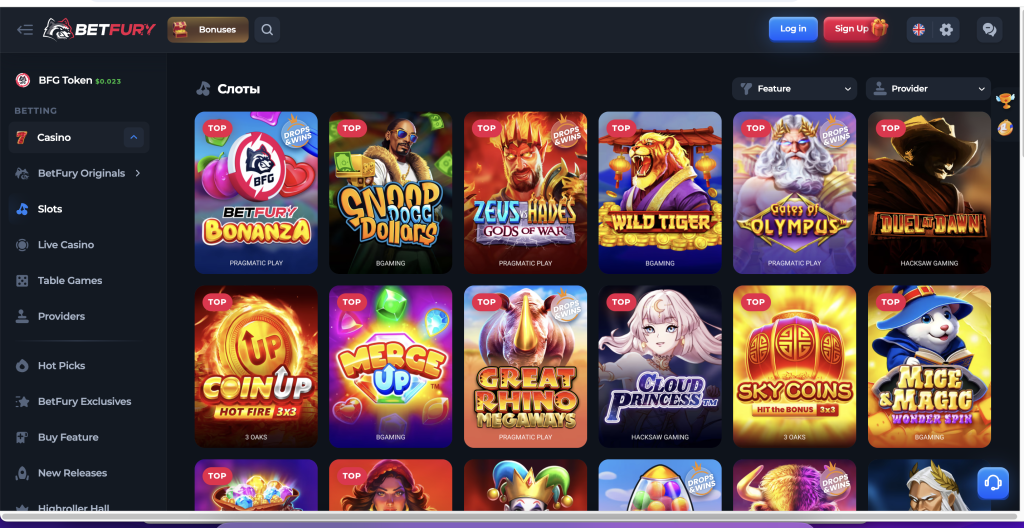 betfury games slots