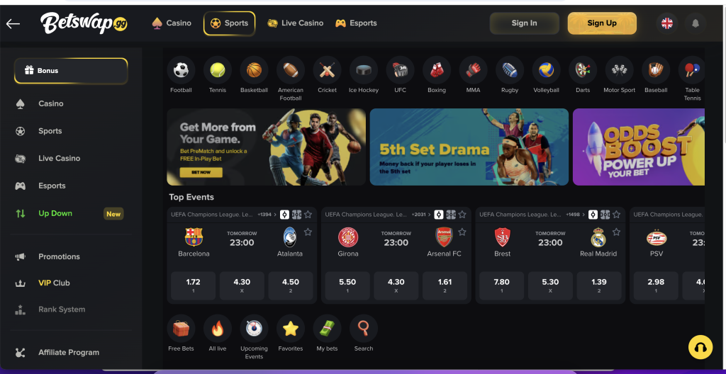 betswap sports